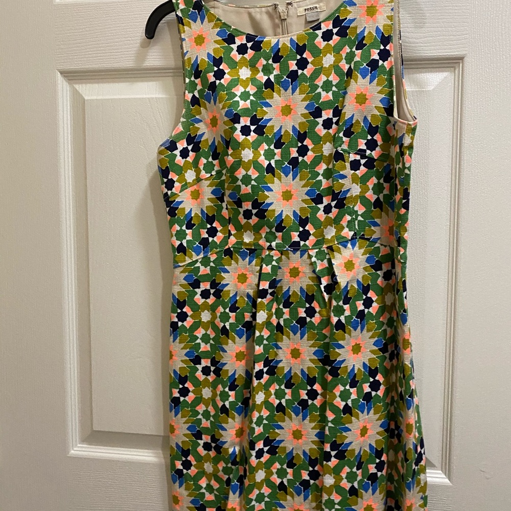 FOSSIL starburst fitted dress